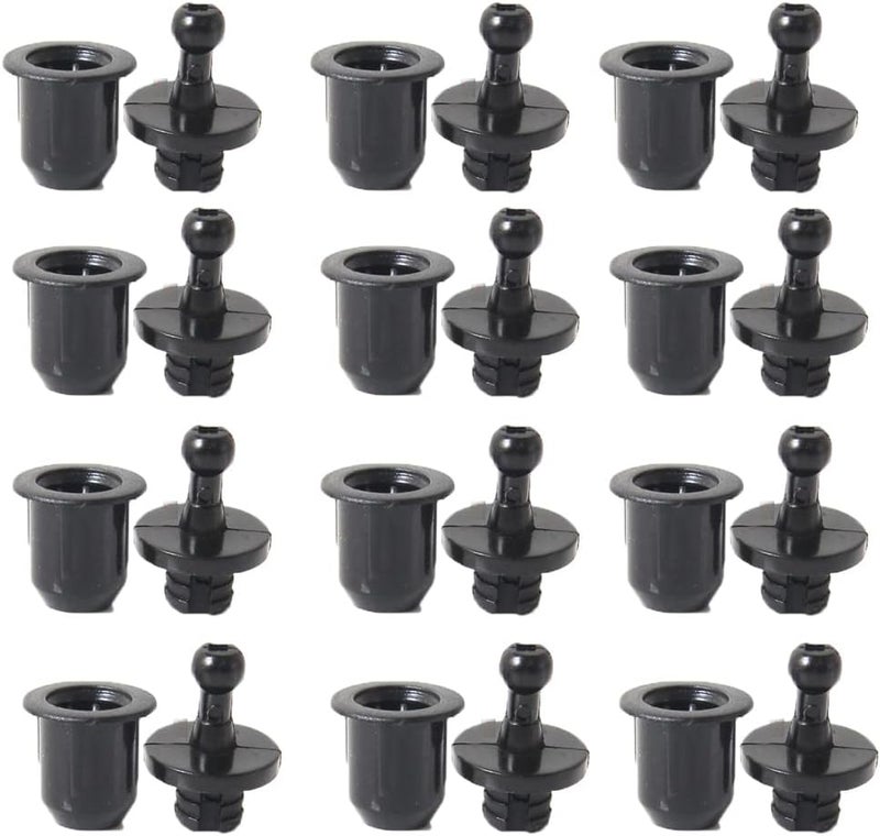 UtySty 12 Pairs Speaker Grill Guide Pegs Kit Snap Fastener Fixing Buckle Sound Box Net Cover Frame Body Socket Button Peg Clips Audio Mesh Enclosure Dust Screen Speakers DIY Replacement Parts - Image 1
